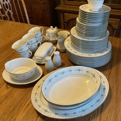 Full China Set With Real Silver Border