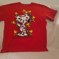 Vintage Peanuts Snoopy Christmas Shirt