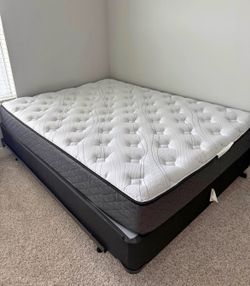 Queen Mattress, Box Spring and Frame
