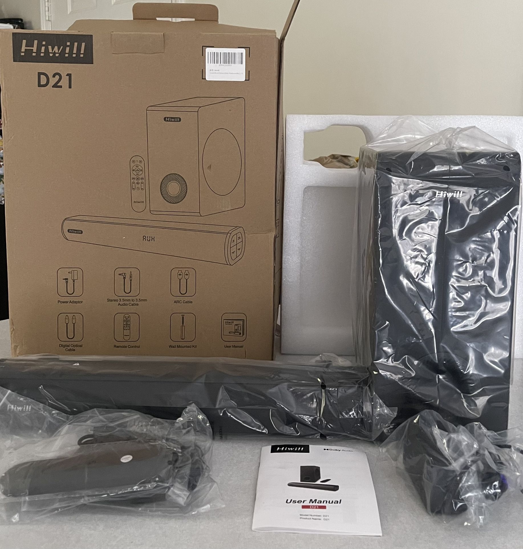 Soundbar And Subwoofer