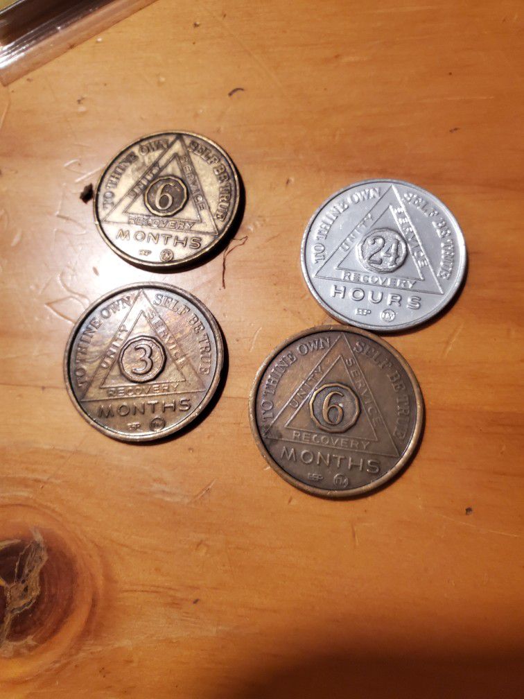AA Sobriety Coins