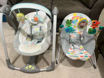 Swing and seat bouncer