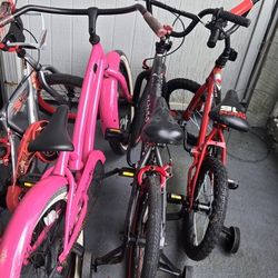 Girls Beach Cruiser And Boys Red Schwin 