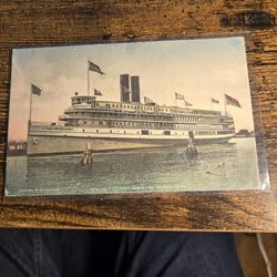 FALLRIVER STEAMSHIP Room Key/post CARD