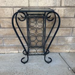 Metal 10 bottle Wine Rack 30” Tall $10