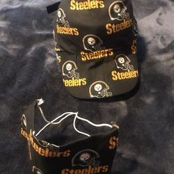 Hand Made Pittsburgh Steelers Cap And Mask 