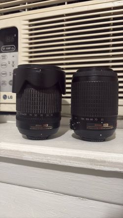 2 Camara lenses nikon and DX