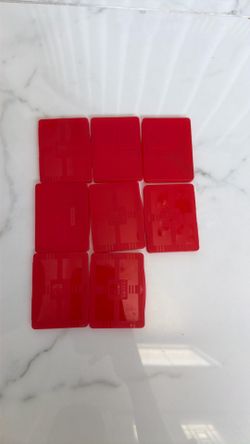 Orginal Nintendo Switch game cartridge holder cases in red