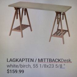 Desk IKEA with Trestles