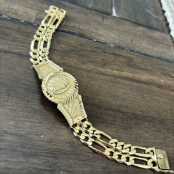 .925 SILVER/GOLD PLATED BRACELET