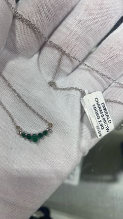 14kt Emerald chain