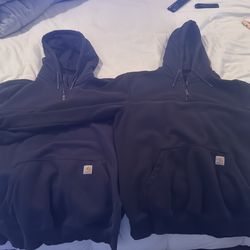 2 Carhartt hoodies XL hoodies for $60