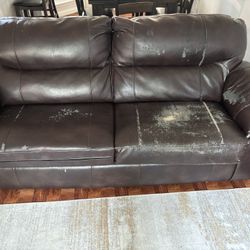 Faux Leather Sofa Bed