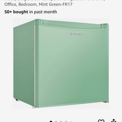 Upstreman 1.7 Cu.ft Mini Fridge with Freezer, Dorm Essentials, Adjustable Thermostat, Energy Saving, Low Noise, Single Door Compact Refrigerator for D