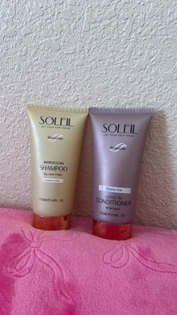 Soleil Hair Care Set - Moroccan Shampoo & Leave-In Conditioner (Brand New)