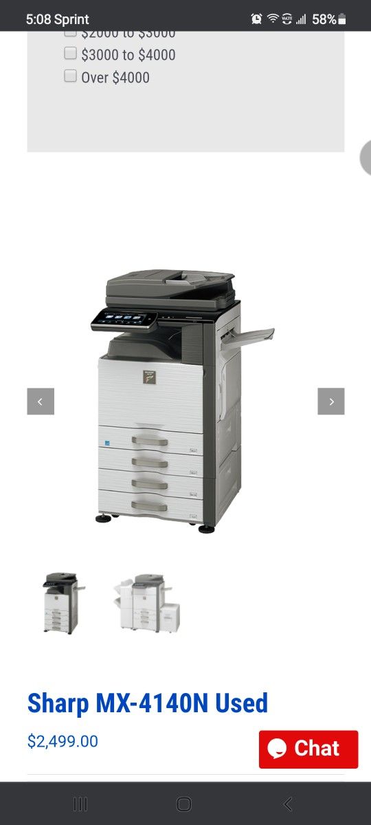 Sharp MX4140 Commercial Color Copier