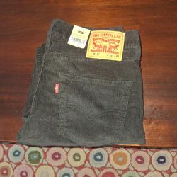 Levi's 511 Black Corduroys NEW