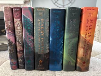Complete 7-Book Series of First Edition Harry Potter Hardcover Books - JK Rowling
