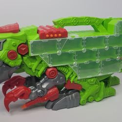 Kid Connection Dinosaur T-Rex Transporter Toy Car Carrier Case Lights And Sounds