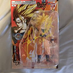 Goku Ss3 Figure Signed By Ian James Corlett 