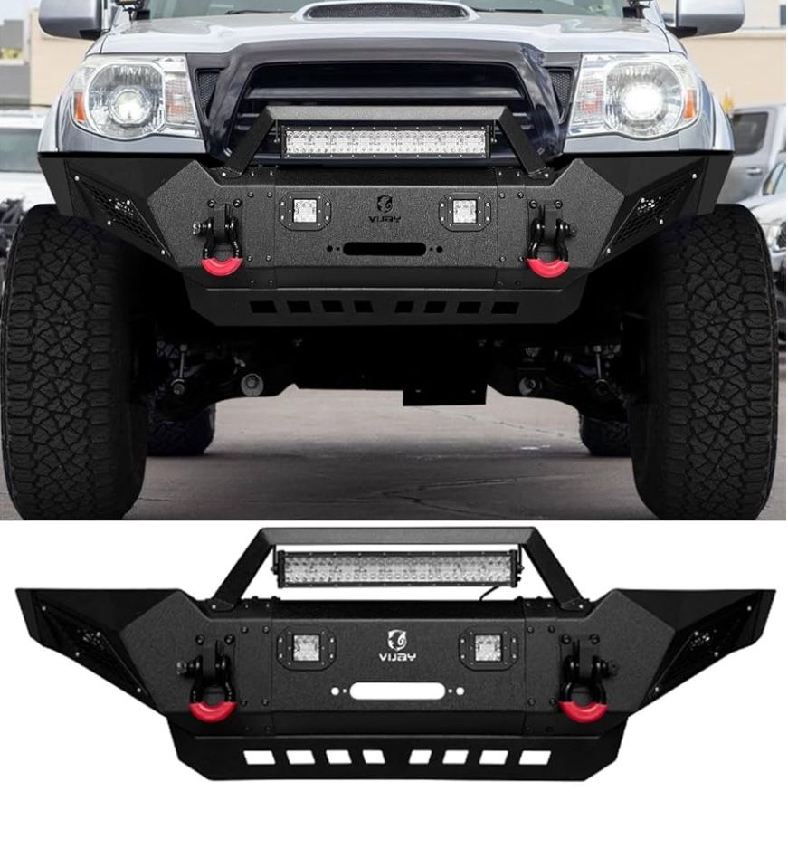 Front Bumper Fits 2005-2015 Tacoma with Winch Plate and Lights