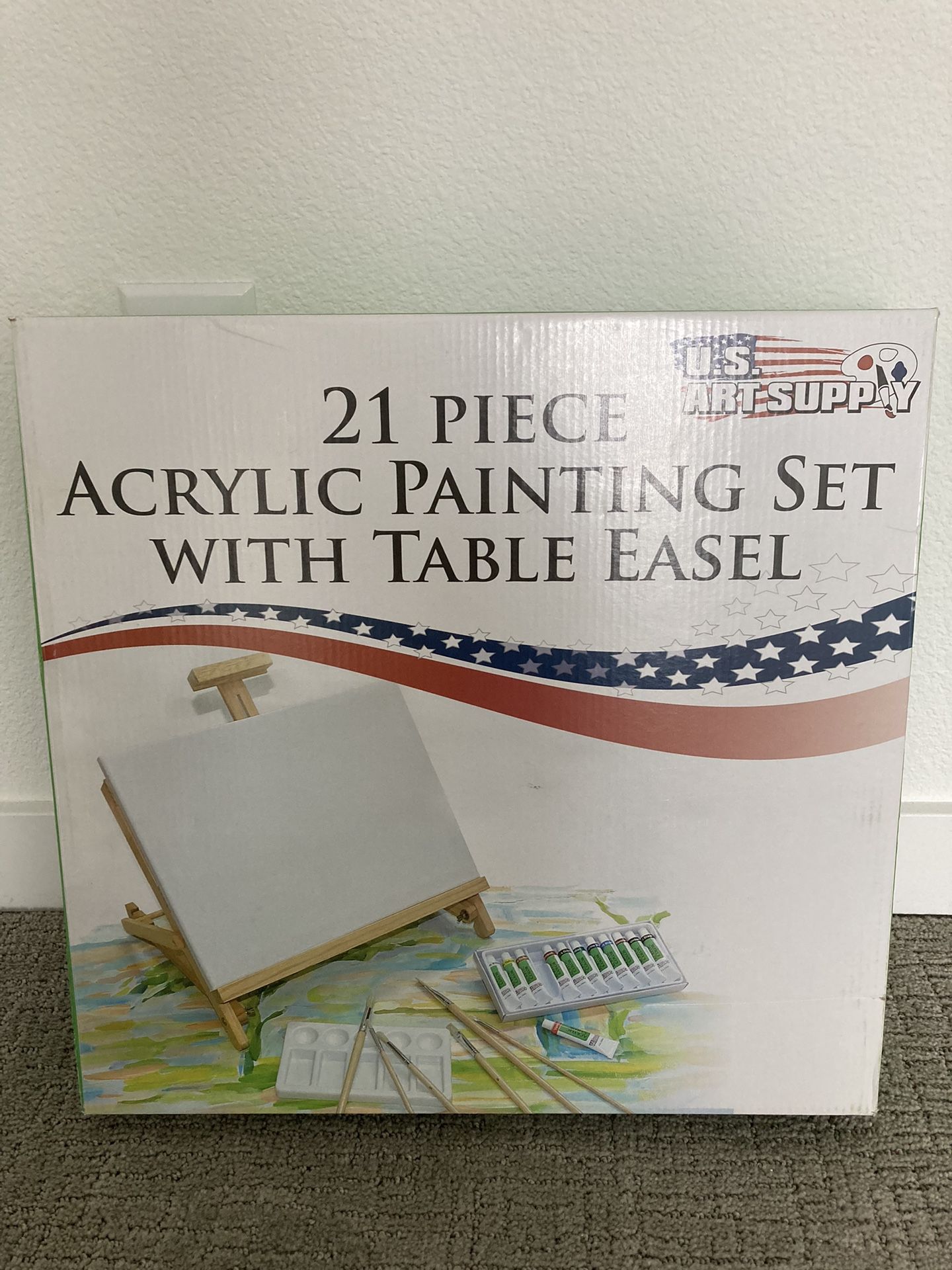 NEW Art Supply 21 Piece Artist Acrylic Painting Set