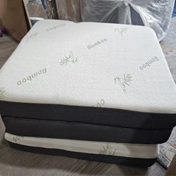 2 brand new, never used Tri-fold memory foam mattress, seat.