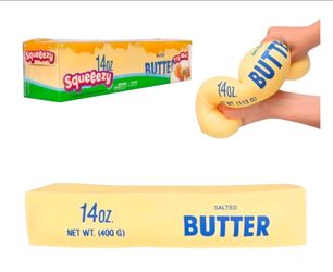 NEW Butter Squishy 14oz Jumbo Squishy Stick of Butter - Realistic Slow Rising Food Fidget for Stress Relief & Anxiety Relaxation 2026