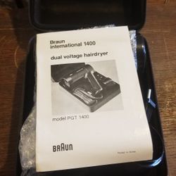 Braun International  1400 Dual Voltage  Hairdryer 