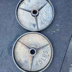 Deep Dish 45lb Olympic Weight Plate Set 