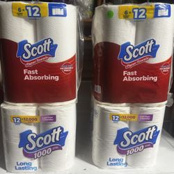 Scott Paper Towels And Toilet Paper 