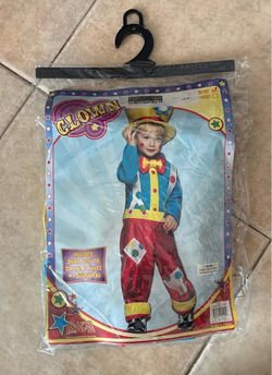 Rasta Imposta Kids Clown Costume Size 3-4T