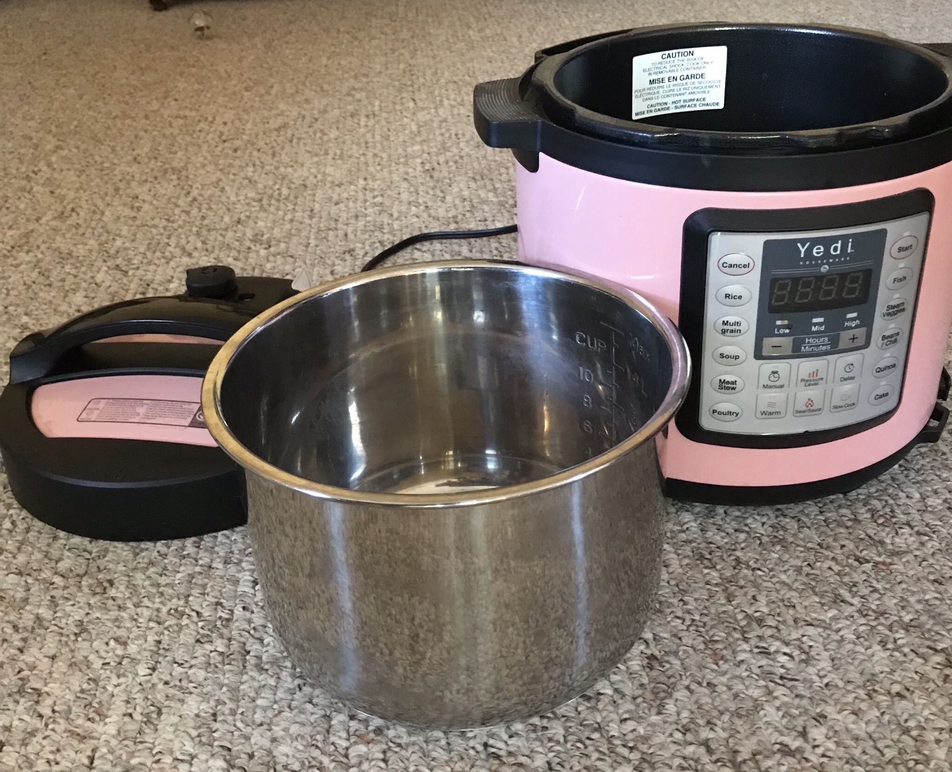 Pressure Cooker (Instant Pot) Pink Rice