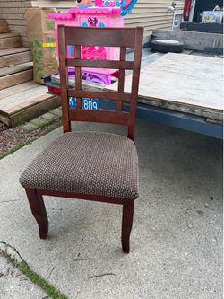 Solid Cherry Hard Wood, Desk Chair, Padded, solid and sturdy, $10