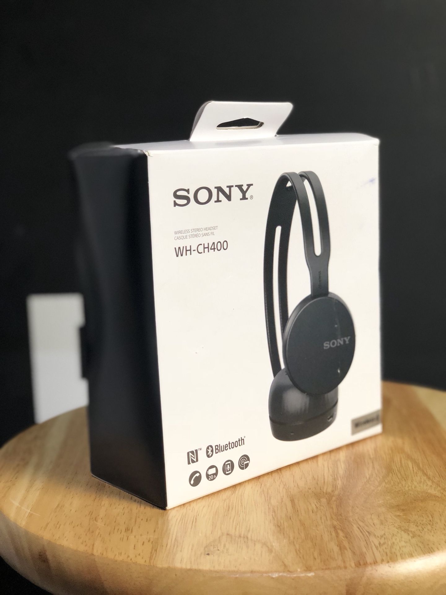 Sony WH-CH400 Wireless Bluetooth Headphones WHCH400/B (Black)
