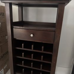 Solid Wood Wine & Liquor Cabinet