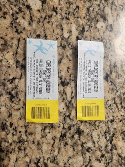 3 tickets ti the aquarium of the pacific