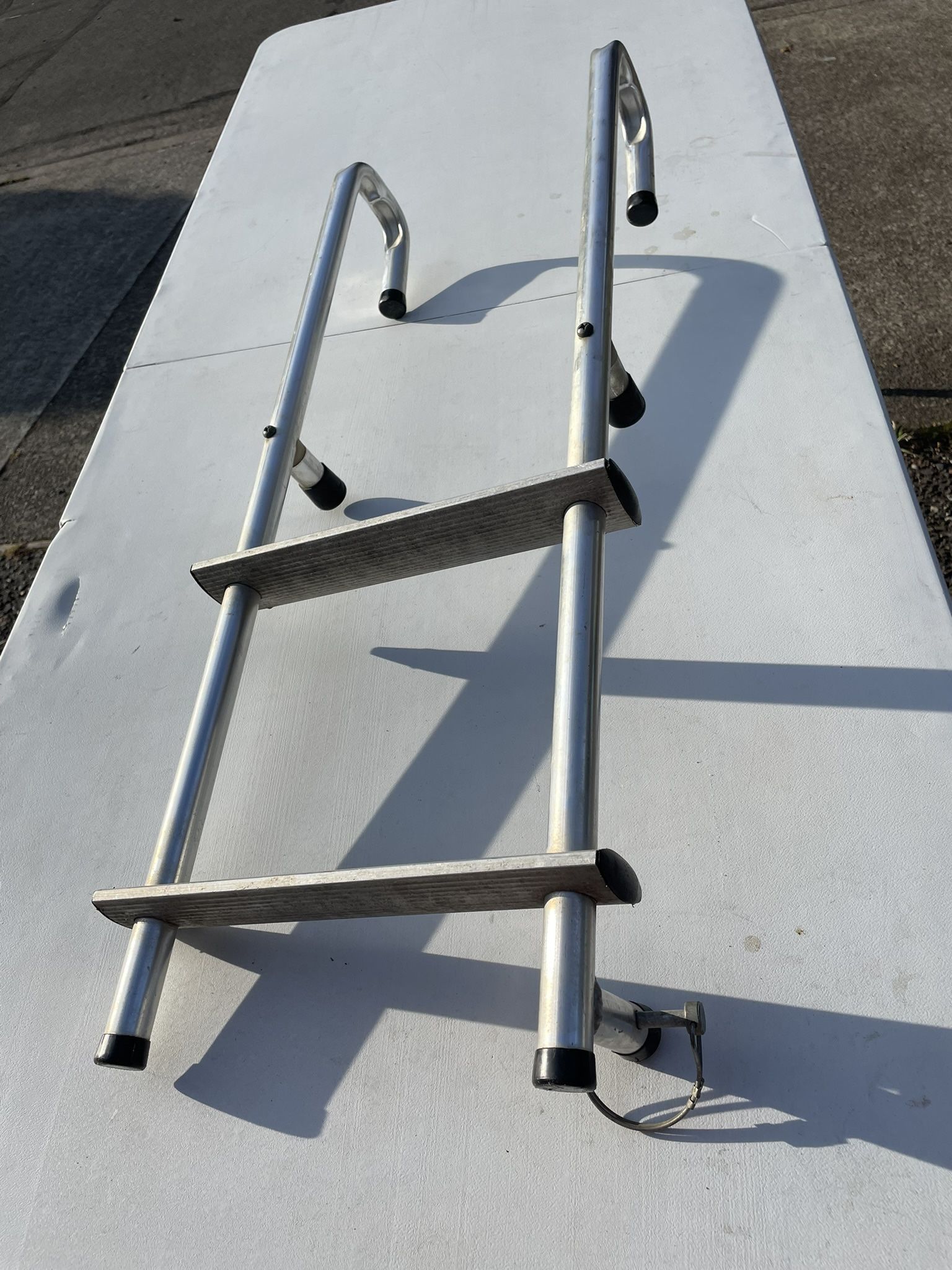 2 rungs aluminum boat ladder for water exit