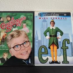 A Christmas Story And Elf DVDs 