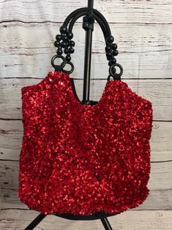 Red Glitter Bag