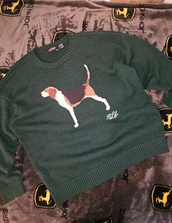 Womens Polo Ralph Lauren dog graphic knit