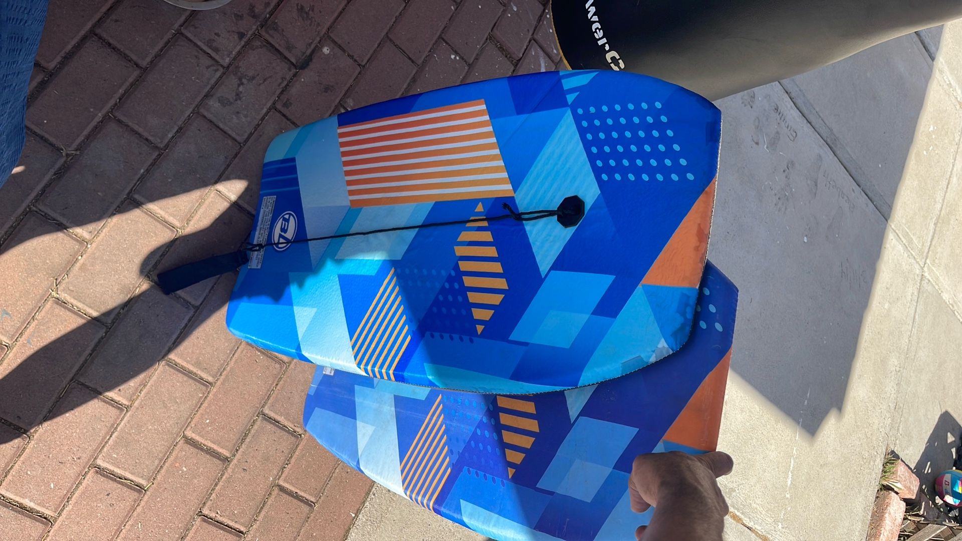 Bikes, Boogie Boards, Crates And Chairs 