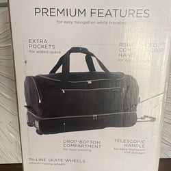 30 Inch 2 Section Rolling Duffle Bag
