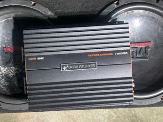MTX 12” Subwoofer w Box & 2500 Class D Amp Amplifier