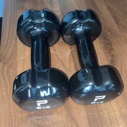 8lb Dumbbells Set For Home Gym Good Condition 