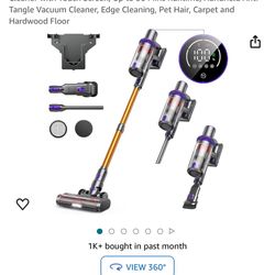 Proscenic Vacuum Cleaners for Home, P11 Mopping 35Kpa Cordless Vacuum Cleaner and Mop Combo with Touch Screen, Stick Vacuum Equipped 5-Stage Filtratio