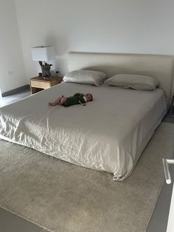 California king bed + mattress