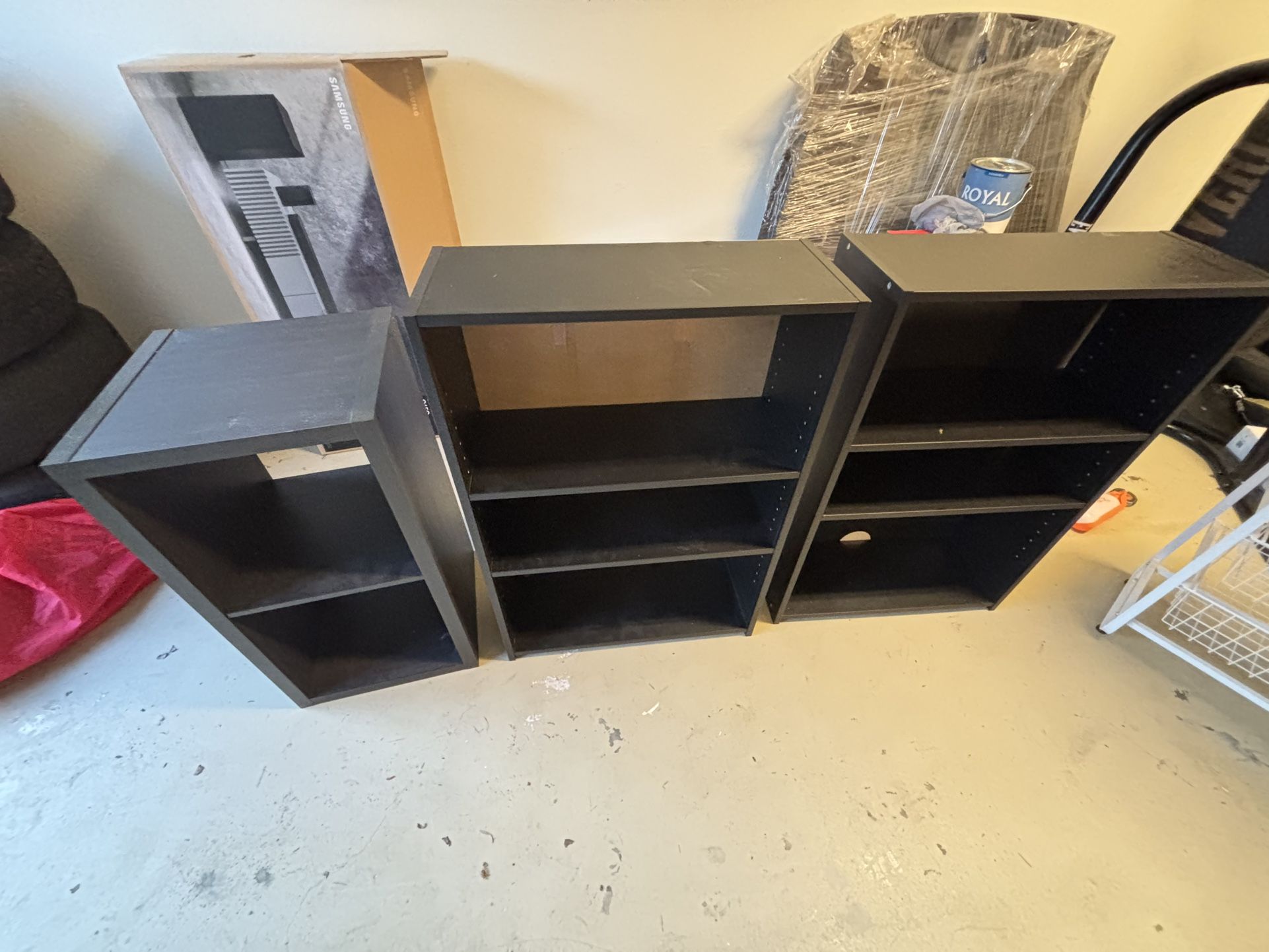 Book shelves and record Player stand