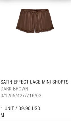 Zara Satin Shorts Brand New