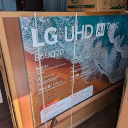 LG 86 Inch 4K UHD Smart LED TV - 86UQ70 - 120hz